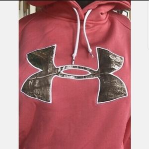 NWOT.Under Armour Coldgear Storm Pink Hoodie.